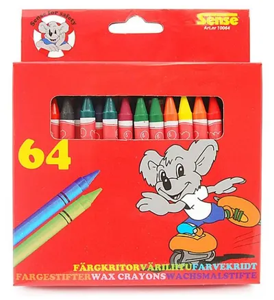 Pasteluri colorate Sense – 64 de bucati
