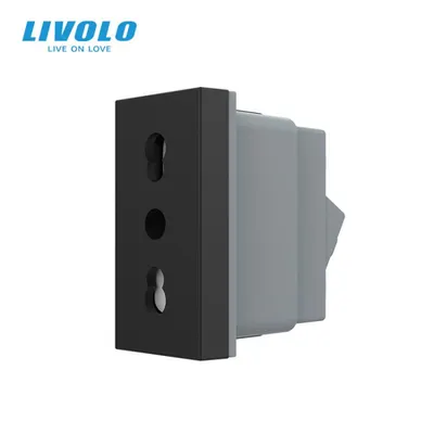 Modul priza simpla standard italian, 1M Negru