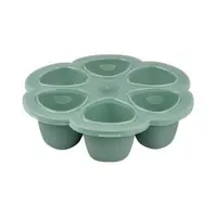 Recipient ermetic silicon multiportii 6x90 ml Beaba Sage Green