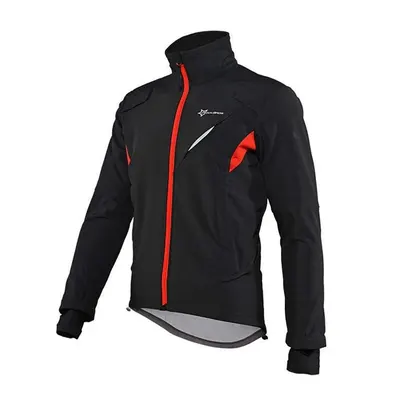 Jachetă ciclism Rockbros iarnă, antivânt, XL, negru/crescent