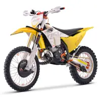 Motocicleta Cross Enduro Asix XR99 2T, 300cc, roti 21 19 , pornire electric, racire apa, culoare galben alb
