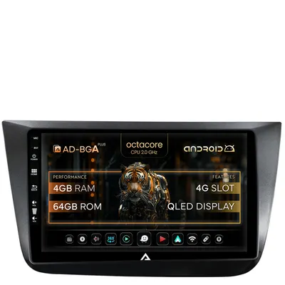 Navigatie Seat Altea Toledo (2005-2012), Android, A-Octacore 4GB RAM + 64GB ROM, 9 Inch - AD-BGA9004+AD-BGRKIT055