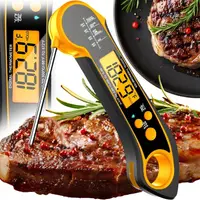 Termometru Digital de Bucatarie NewEvo , Sonda Pliabila 11 cm, Citire Rapida 3 Secunde, Interval -50 C pana la 300 C, Precizie 1 C, Display LCD