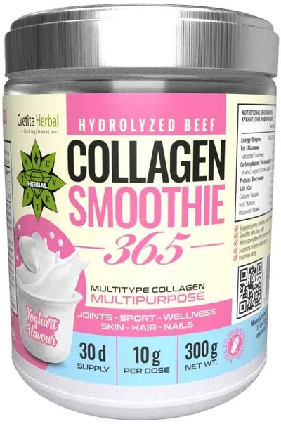 Collagen Smoothie 365, iaurt, 300 g, Cvetita Herbal