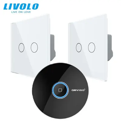 Intrerupatoare duble wireless RF + hub RF/IR, generatia noua, control de pe smartphone Alb