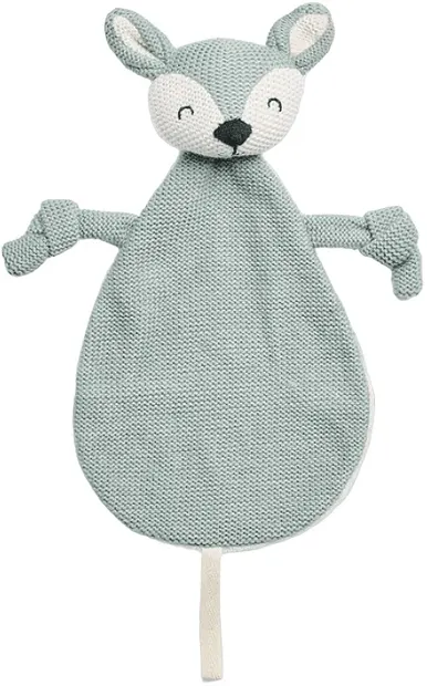 Păturică din pânză pentru suzete și îmbrățișări Jollein - Deer Ash Green
