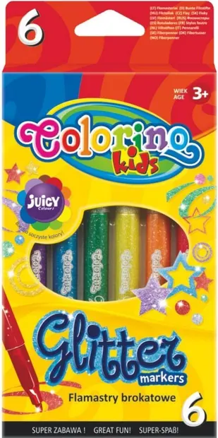 Carioci din brocart Colorino Kids - 6 culori