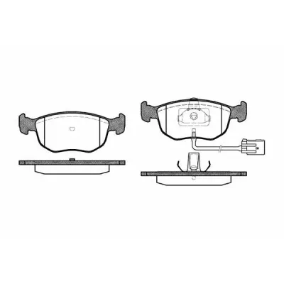 Set placute frana, frana disc REMSA 0575.02