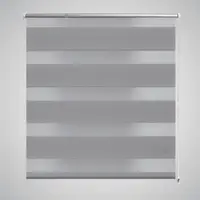 Jaluzea tip zebra, 140 x 175 cm, gri