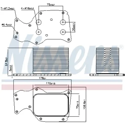 Radiator ulei, ulei motor NISSENS 90906