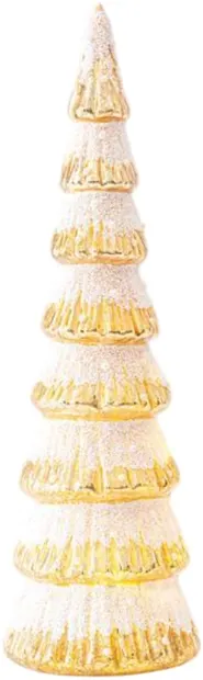 Brad din sticlă iluminat Eurolamp - 0,72 W, 8,5 x 36 cm, auriu