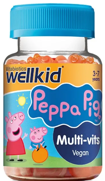 Wellkid Peppa Pig Multi-vits, 30 tablete de jeleu, Vitabiotics