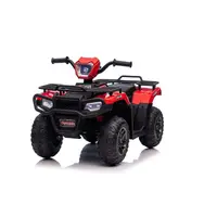 ATV electric copii, Baby Mix, Quad, Pana la 25 kg, Cu 3 viteze, Cu indicator digital al bateriei, Cu sunete si lumini, Sezut confortabil, Cu roti rezistente, 36 luni+, Red