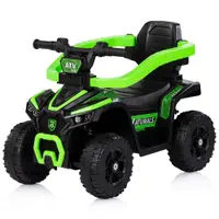 Masinuta de impins Chipolino ATV Green cu maner, efecte luminoase si sonore