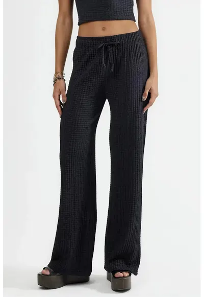 Pantaloni dama - Poliester/Elastan - Negru