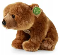Jucărie de pluș Rappa Eco friends - Urs Grizzly, șezând, 30 cm