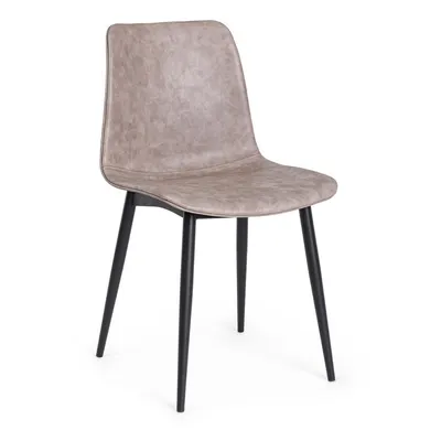Scaun de dining bej tapițat Kyra – Bizzotto