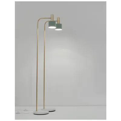 Lampa podea PAZ Auriu Metal Mint Metal Shade Alb Baza LED E27 1x12 Wat 230 Volt IP20 Fara bec