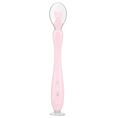 Lingura din silicon Kikka Boo Pink