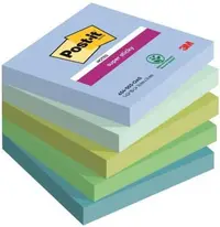 Note lipicioase autoadezive Post-it - Super Sticky, 5 pachete x 90 de coli
