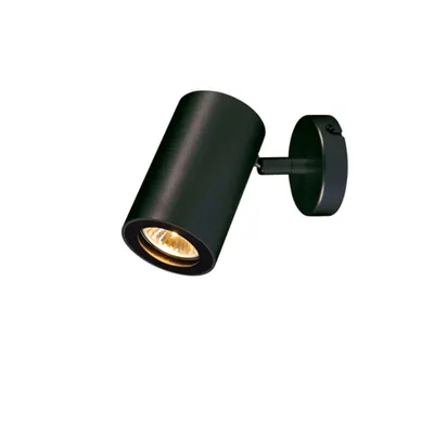 Corp iluminat TAVAN, ENOLA B de perete Luminita GU10, perete negru sI lumenul Plafon, la fata locului, capac singur ONU, QPAR51, negru, max. 50W