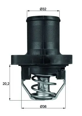 Termostat Lichid Racire (89 C) Potrivit Citroen Berlingo, Berlingo Minivan, C3 I, C4, C4 I, Evasion, Jumpy I, Saxo, Xsara, Xsara Picasso, Xsara Hatchback, Xsara Kombi 1.1-2.0 03.92