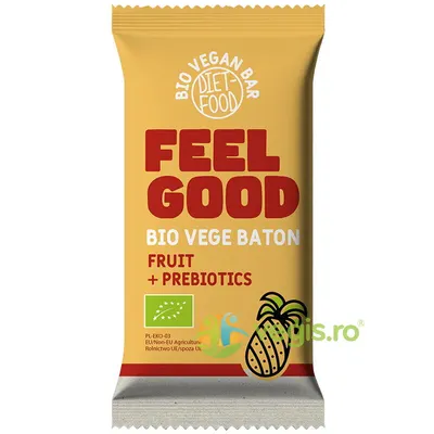 Baton cu Prebiotice Feel Good Ecologic/Bio 35g