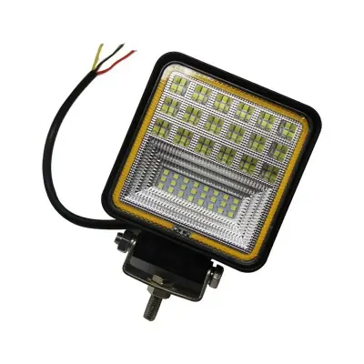 Proiector LED P.TIP 8-OFF ROAD: 4"/126W /12V-24V/12.000 LM/ IP 68 Rezistent la apa