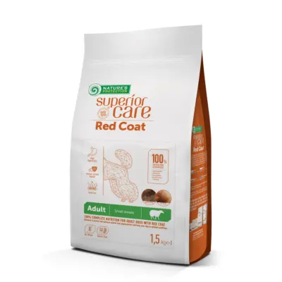 NATURES PROTECTION Superior Care Red Coat Small & Mini Breed, XS-S, Miel, hrană uscată fără cereale câini, 10kg