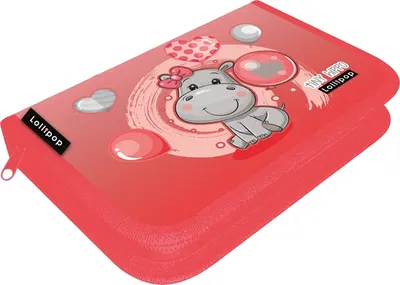 Penar Lizzy Card Lollipop Thiny Hippo - Cu 1 fermoar