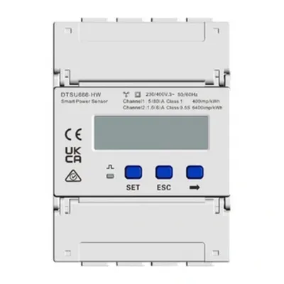 Contor inteligent Huawei DTSU666-HW trifazat pentru sisteme fotovoltaice, comunicare RS485 Modbus, compatibil SUN2000
