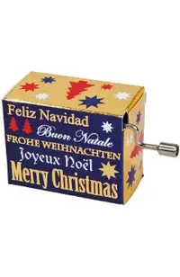 Cutiuta muzicala cu tematica si muzica de iarna: Merry Christmas