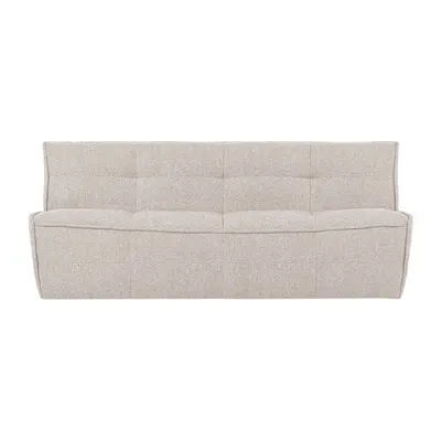 Canapea bej cu tapițerie din țesătură bouclé 204 cm Cluster – vtwonen