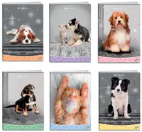 Caiet școlar Elisa Sweet Pets A5 - 62 de foi, rânduri late, sortiment