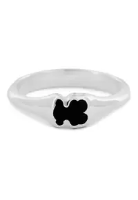 Inel dama - plastic - argintiu - One Size INTL