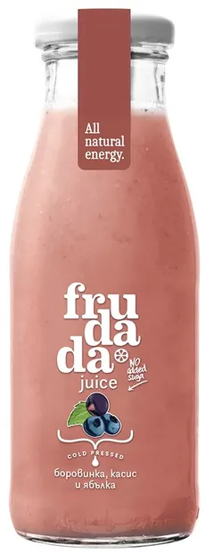 Frudada suc de afine, coacăze negre și măr, 250 ml