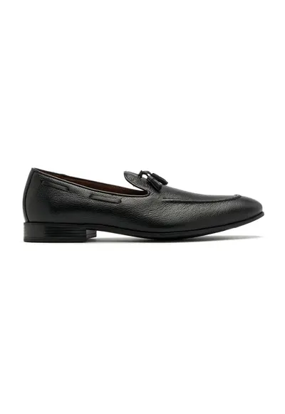 Pantofi loafer de piele cu canafi Scott - Negru