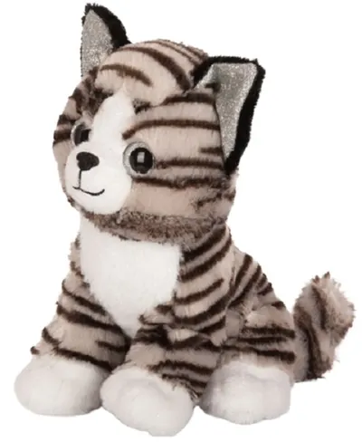 Jucărie de pluș Amek Toys - Pisoi, gri, 20 cm