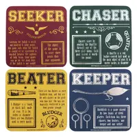 Set 4 suporturi pentru pahar - Harry Potter