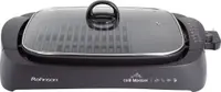 Grill Rohnson -Grill Master R-2525, 2200 W, antiaderent, nervurat/plat, negru