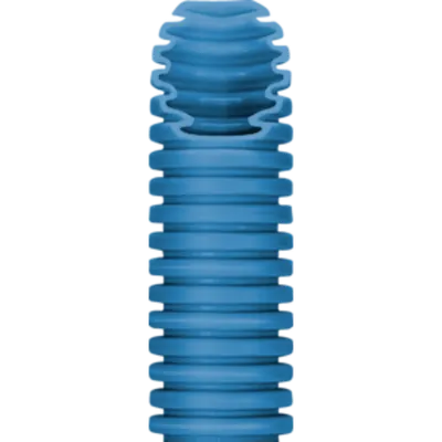 Tub flexibil cu rezistenta Medie - cu autostingere - diametru63mm - fara sonda tragatoare - BLUE