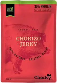 Chorizo organic din pastramă, 30 g, Cherky