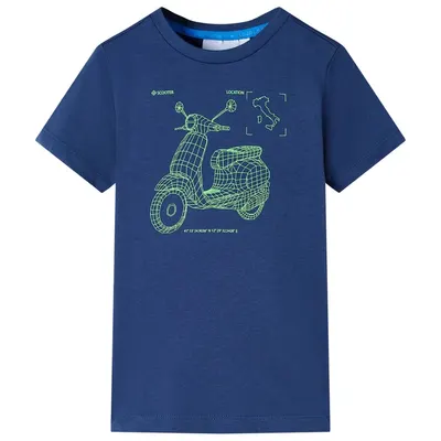 Tricou pentru copii, albastru închis, 116