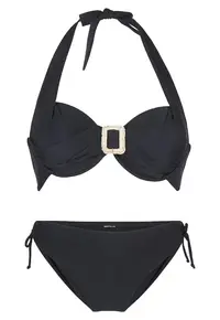 Costum de baie uni din doua piese 31459 - Negru