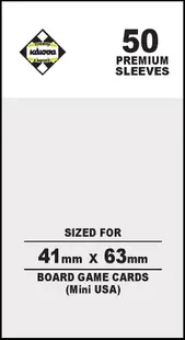Protectoare pentru carduri Kaissa Premium Sleeves 41 x 63 mm (Mini USA) - 50 buc.
