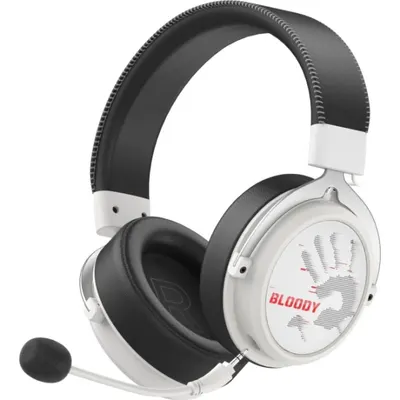 Căști gaming A4Tech - Bloody MR590 Sport White, wireless, albe