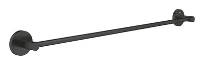 Bara prosop Grohe Essentials, montare pe perete, 600mm, fixare ascunsa, negru