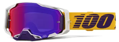 Ochelari atv cross 100% Armega Difenbak, lentila oglinda mov