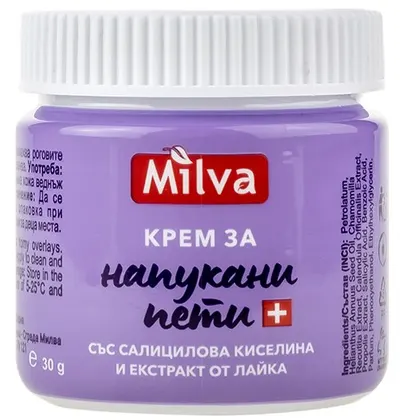 Milva Cremă pentru călcâi, 30 g