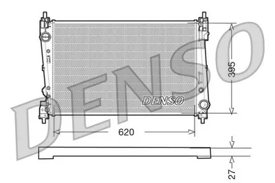 Radiator apa racire motor FIAT BRAVO II, DOBLO; LANCIA DELTA III; OPEL CORSA D 1.3D-2.0D dupa 2006